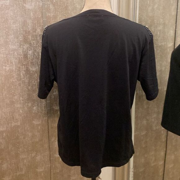 Sandro crystal embellished cotton tee, L - Picture 9 of 12
